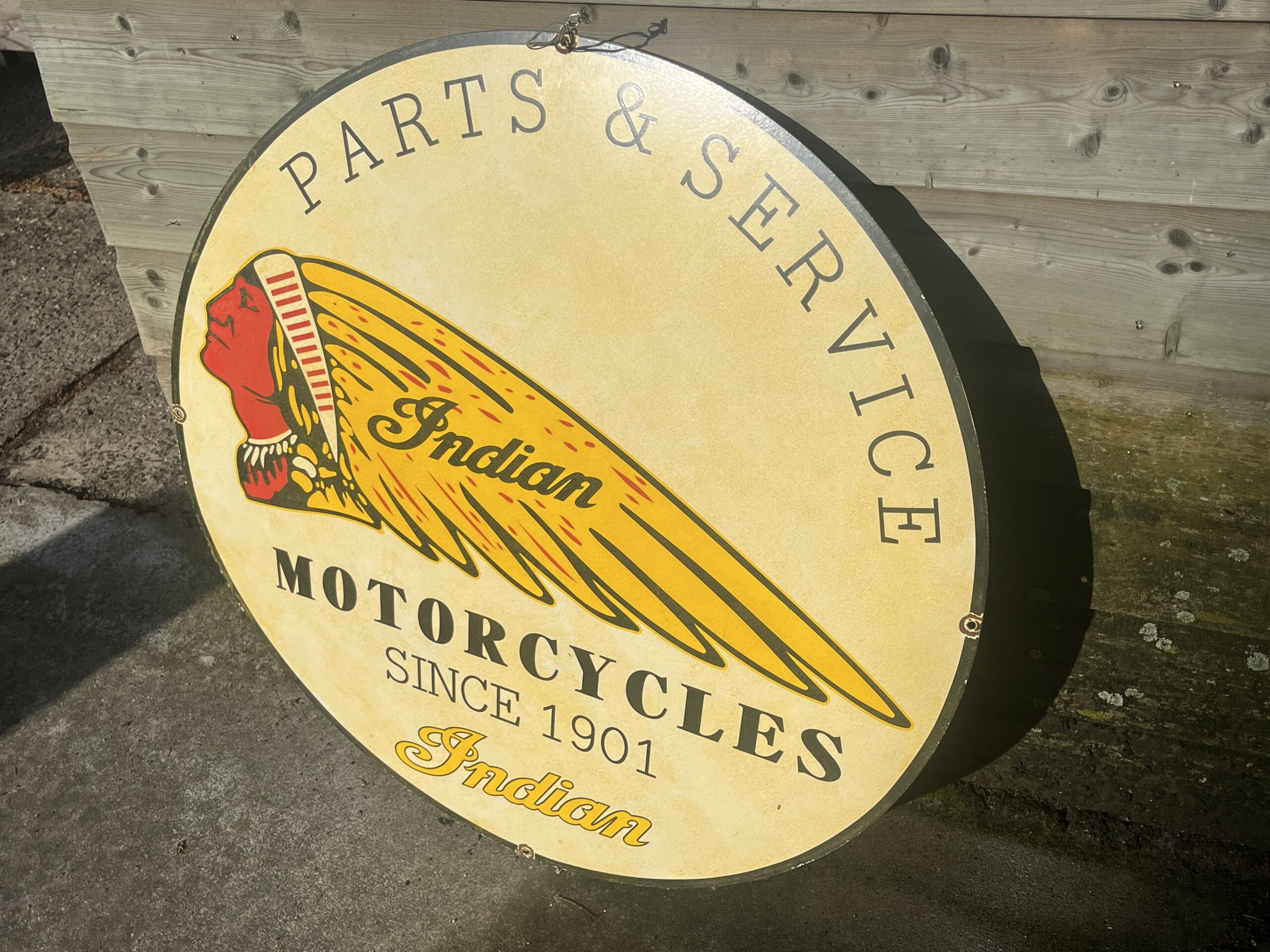 Indian Motorcycles Emaillen bord